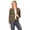 Olive, variant on Women's Casual Office Work Long Sleeve Open Front Blazer Jacket
