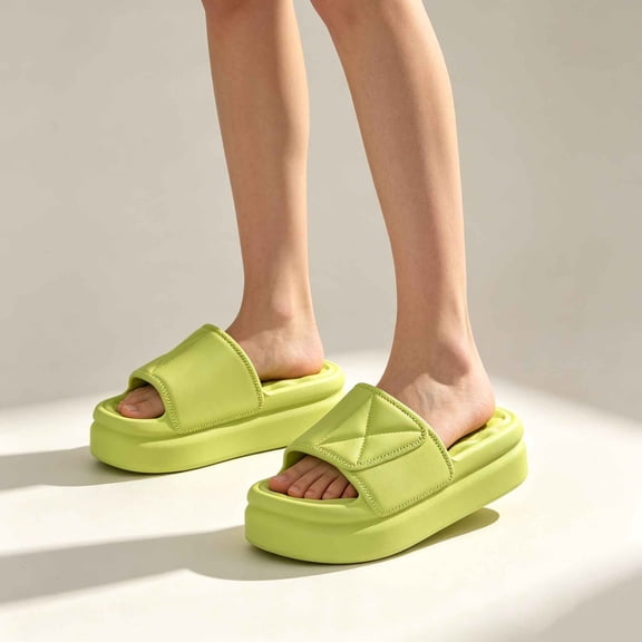 Byworldtasic Cloud Sandals EVA Thick Sole House Shower Slippers Lightweight Non-Slip for Indoor,Outdoor,Beach