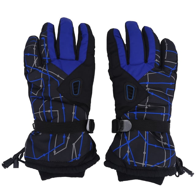 Guantes de ciclismo de montaña azules para hombre, antideslizantes, con absorción de impactos y diseño de dedos completos para máxima comodidad en ciclismo