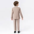thumbnail image 7 of Hienoo Big Boys Formal Suit Dress Shirt Blazer Waistcoat Pants Bow Tie 5Pcs Tuxedo Outfits, Sizes 10-11Y, 7 of 7