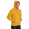 thumbnail image 4 of Gildan Heavy Blend Men’s Fleece Hooded Sweatshirt, Soft Pullover Pocket Hoodie, Gold, Size S, 4 of 5