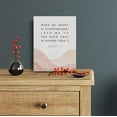 thumbnail image 2 of Bible Verse Watercolor Canvas Print Decor When My Heart is Overwhelmed Psalm 61 : 2 Wall Painting Modern Home Posters Artwork Decoration 12\u201dX15\u201d (Framed)\u2026, 2 of 6