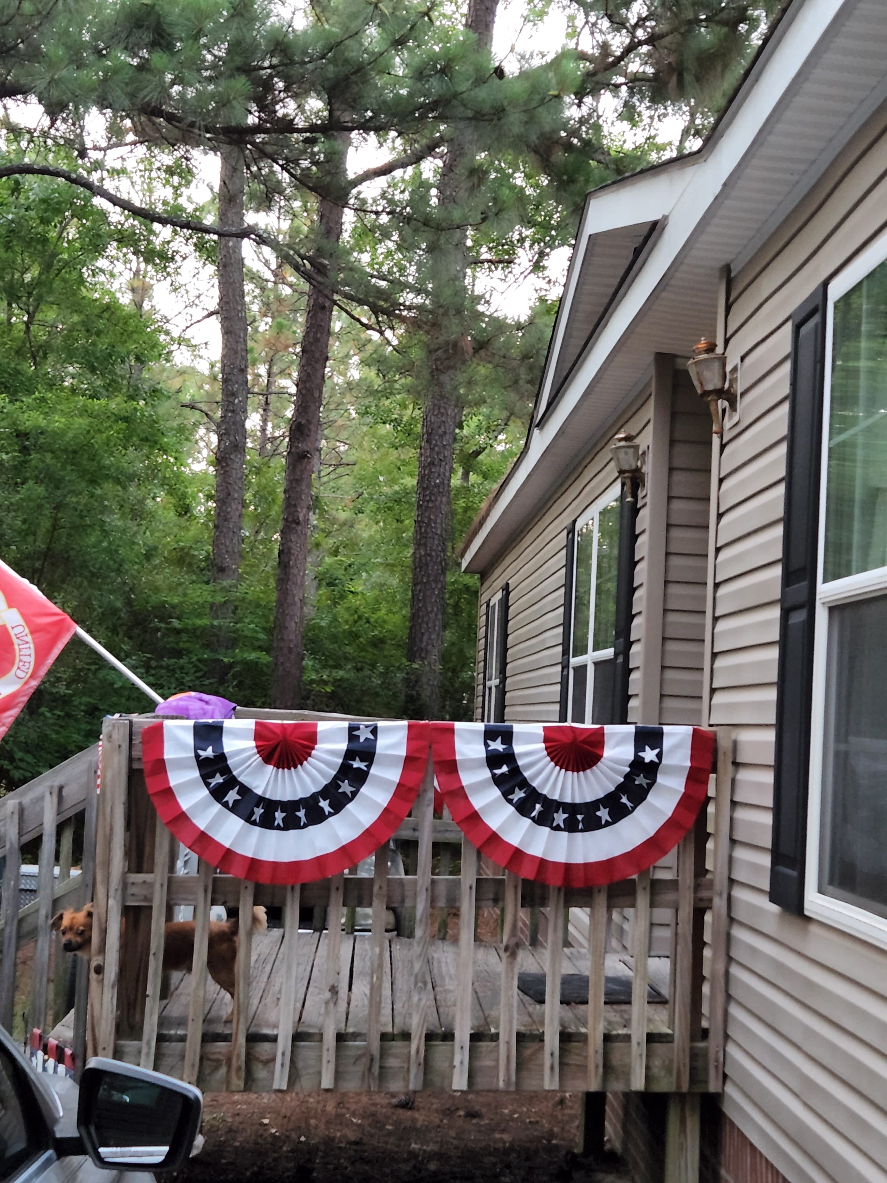 Old Glory Bunting – 1 1/2’ x 3’ Nylon USA Flag Bunting! Embroidered Stars and Stripes Patriotic Pleated Fan Flag Bunting Banner. Pleated Fans Made in the USA! Free Shipping Available!
