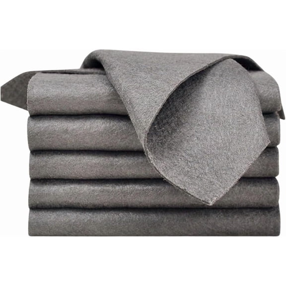Thickened Magic Cleaning Cloth，Reusable Microfiber Cloth, Suitable for Cars, Windows, Mirrors, etc., Multi-purpose,5pc(11.8 x 11.8 in)