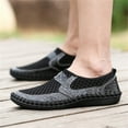 thumbnail image 4 of CHOII Clearance Fashion Men's Breathable and Comfortable Outdoor Mesh Surface Running Shoes Slip-on Sandals for Men Casual Walking Sneakers,Black/7.5, 4 of 6