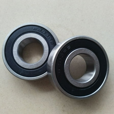 Raindrops 2Pcs 6203-2Rs Bike Front Rear Wheel Bearing Set Steel for Lawn Mower Wheel Bearings