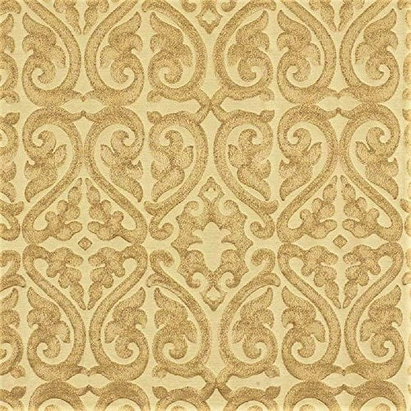 Fabric Robert Allen Beacon Hill Topiary Scroll Yellow Lotus Silk Drapery ZJ25