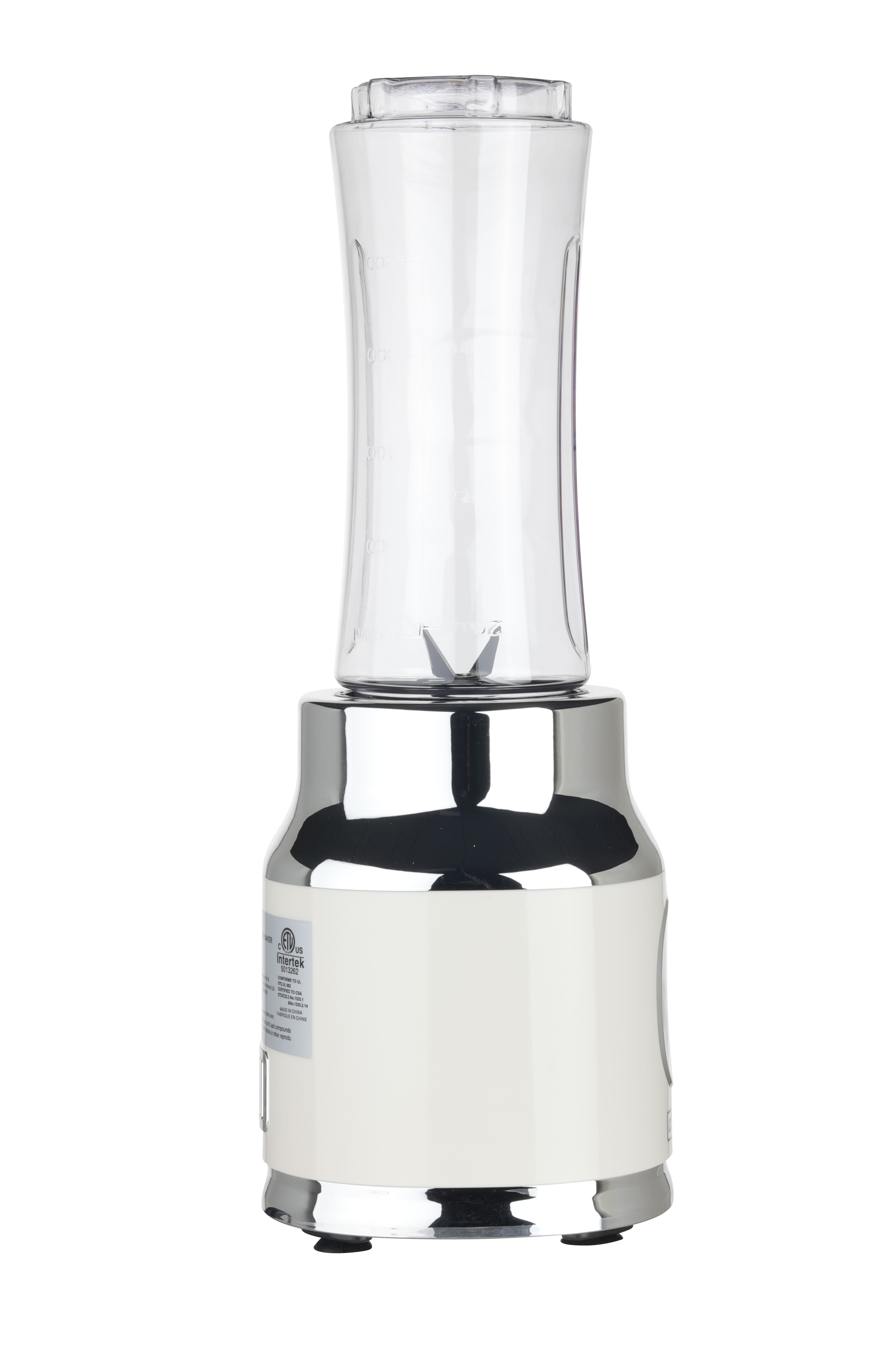 CULINARY CHEF New 20.3oz. 300W Retro Smoothie Maker Blender with Mason Jar - Cream