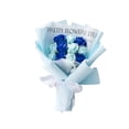 thumbnail image 2 of Ramo de flores de Jabon Sunnimix rosas artificiales Regalo de cumpleaños azul, 2 of 8