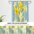 thumbnail image 6 of Blue Nature Orchid Decor Shower Curtain,Yellow Bathroom Decor Polyester Fiber Plastic Rings Quick-Drying Waterproof for Bathtubs/Bathroom, 72x36 inches, 6 of 6