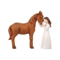 thumbnail image 2 of EcoNest Horse Themed For Girls | "Lady Embracing A Horse" Figurine | For Horse Lovers | Horse Statue | Hand Painted Resin | &, 2 of 7