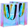 thumbnail image 4 of ROSENICE 2Pcs Holographic Tote Bag For Women With Large Capacity For Travel And Work, 4 of 8