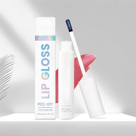 Waterproof Lip Gloss, Long-Lasting Lip Color, Tear Off Lip Gloss with Even Color Development, Nourishing formula for Soft Lips and Uniform Color Locking