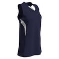 thumbnail image 2 of Champro Womens Decoy Racer Back Jersey Navy White Large, 2 of 2
