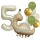 thumbnail image 1 of Kit de globos con diseño de dinosaurio con diseño de dinosaurio con número 5, 10 unidades, 1 of 1