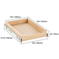 thumbnail image 6 of KFFKFF 14"W x 21"D Pull Out Cabinet Organizer, Wood Expandable Slide out Drawers Storage Rack, Gentle Shutting Slide-out Tray, Ideal for Kitchen, Pantry, 6 of 9