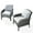 Grey, variant on XIZZI 2 Pieces Outdoor Patio Furniture Set Wicker Rattan Single Chair Set,Grey Cushion