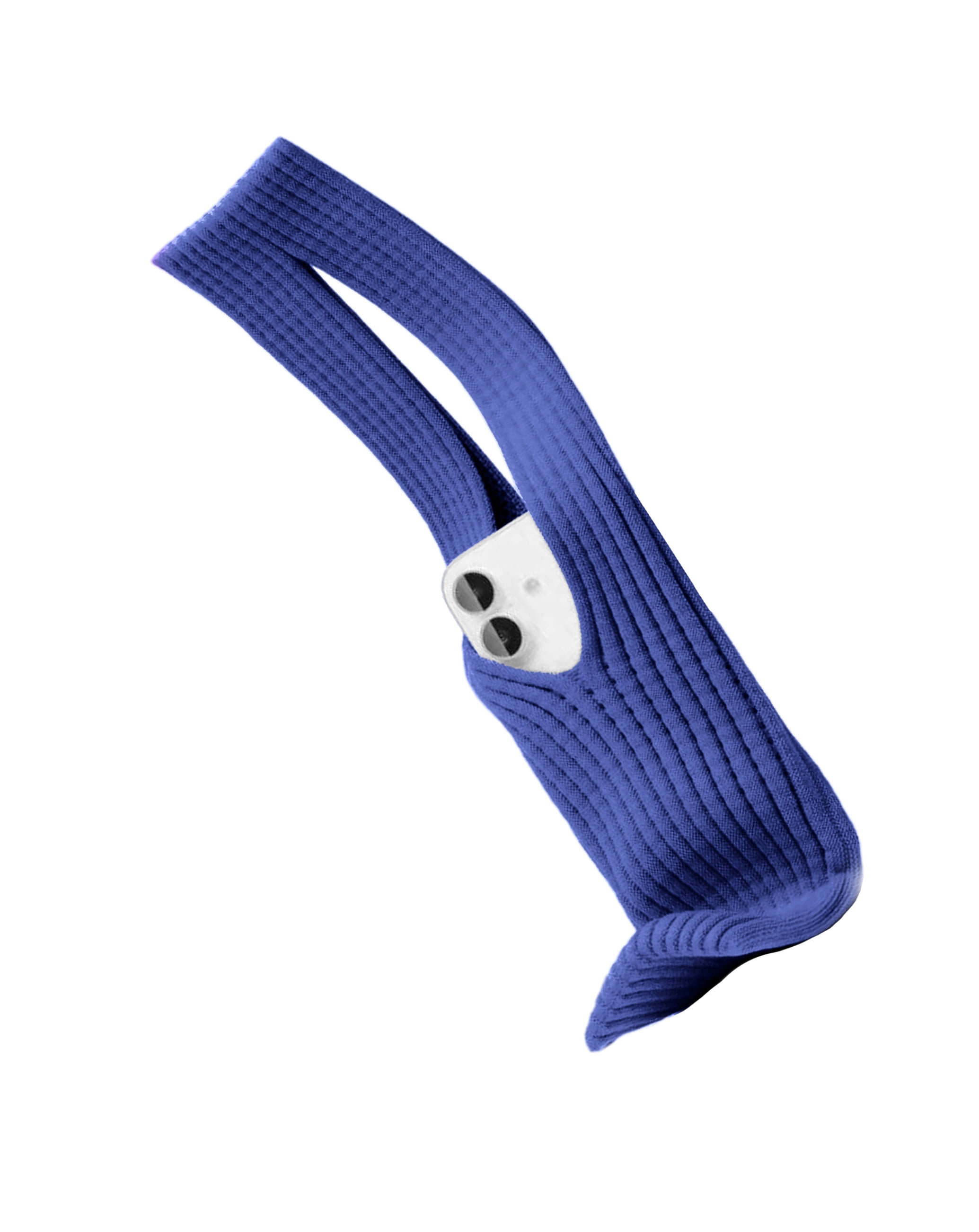 Short UltraSoft Knit Phone Sleeve - Blue