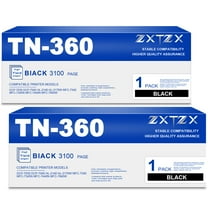 TN360 Toner for Brother TN360 TN330 Toner Cartridge Printer DCP-70302 HL-2140 MFC-7345N 2 Pack