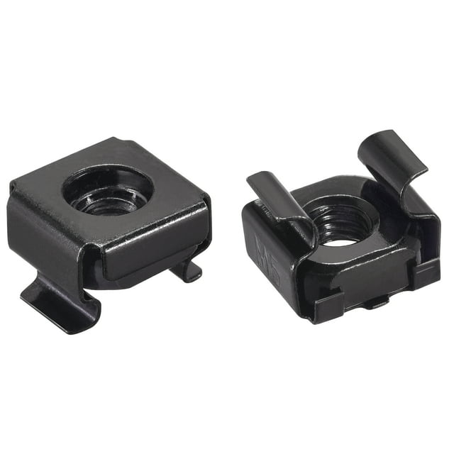 Unique Bargains Snap-in Cage Nuts - M5 x 0.8mm Carbon Steel Metric Nut for Server Shelve Cabinet 50 pcs