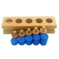thumbnail image 3 of de Juegos Montessorio Cilindro Conjunto Aprendizaje áticas Juguetes Educativos BLESIY Juego de juguetes de madera Montessori, 3 of 8