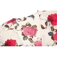 thumbnail image 4 of Audvoi Women's Floral Print Puff Sleeve Kimono Cardigan Loose Cover Up Blouse Tops, 4 of 11