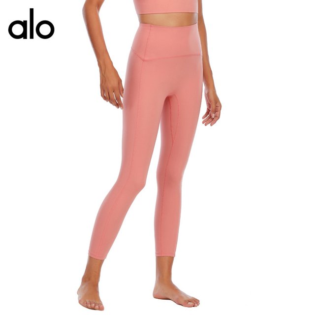 Pantalones de Yoga de Yoga de tipo Alo para mujer con cordón de cintura alta, pantalones de ejercicio de entrenamiento para adelgazar, sueltos, sueltos, casuales y rectos, hasta la cintura