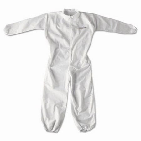 Kleenguard Ultra Coveralls - KleenGuard A20 Particle Protection Coveralls, Zip Closure, 2XL, White (KCC49105)