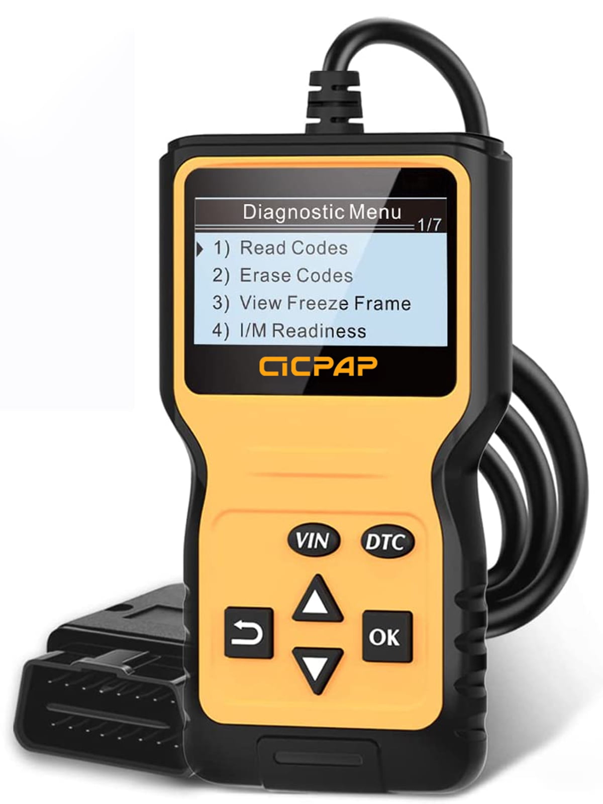 Car OBD2 Scanner Diagnostic Tool, CICPAP Engine Fault Code Reader for All OBD II Protocol Cars since 1996, Professional Car Code Readers & Scan Tools