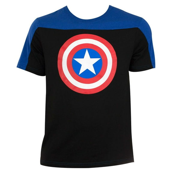 Captain America Men's Two-Tone T-Shirt-Medium