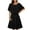 Black, variant on Rutainlusire Dresses for Women Under $10, Women's Summer Solid Color Sleeveless Capelet Sleeve Flowy Knee Length Dresses