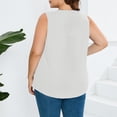 thumbnail image 2 of TEMOFON Women Tank Tops 2024 Summer Casual Square Neck T Shirt Sleeveless Plus size Blouse Shirt, 2 of 3