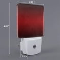 thumbnail image 2 of Uemuo Red Geometric Night Light, Night Lights Plug into Wall, Dusk to Dawn Sensor Warm White Led Night Light 0.5W-EU, 2 of 9