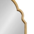 thumbnail image 4 of Kate and Laurel Hogan Wooden Arched Wall Mirror, 20 x 30, Gold, Vintage Glam Moroccan Arch Wood Mirror with Unique Scalloped Corners and Modern Shape, 4 of 8