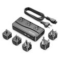 thumbnail image 2 of BESTEK 250W Power Converter Transformador de voltaje de viaje USB de 3, 2 of 2