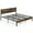King Size, variant on YYAo Bed Frame,Bedroom Bed Frame,Full/King/Queen/Twin Size Bed Frame with High Headboard and Mute Bar-Twin Size