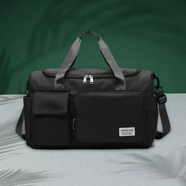 Impermeable Portátil ejercicio Duffel Natación Tote Compartimiento Wet Fitness Overnight Shoulder para Hombres , negro BLESIY Bolsa deportiva