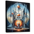 thumbnail image 2 of Designart "Futuristic Fusion Colorful Mid Century" Abstract Floater Framed Canvas Wall Art, 2 of 7