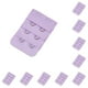 thumbnail image 3 of Guardurnaity Correa de extensión Extensores de sujetador Hebilla 2 Gancho Sujetador Accesorios íntimos transpirables Ajustable 3 filas púrpura morado claro 10Conjunto, 3 of 6