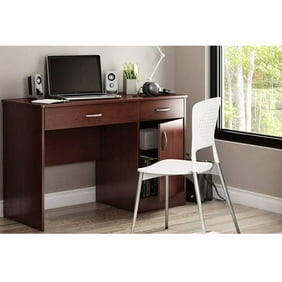Sauder Registry Row Desk Amber Pine Walmart Com