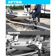 thumbnail image 3 of Mescukay Boat Trailer Steps with Handle - Heavy-Duty Non-Slip Surface, Universal Fit for Trailer Tongue Access, 400 lbs Load Capacity, 3 of 8