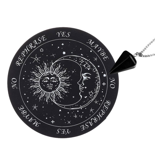Tablero de de estrella, rebanada de estrellas, diseño de sol y luna, tablero de madera tallada, adivinación, decoración metafísica del hogar, Negro B Baoblaze Placa de madera de astrología