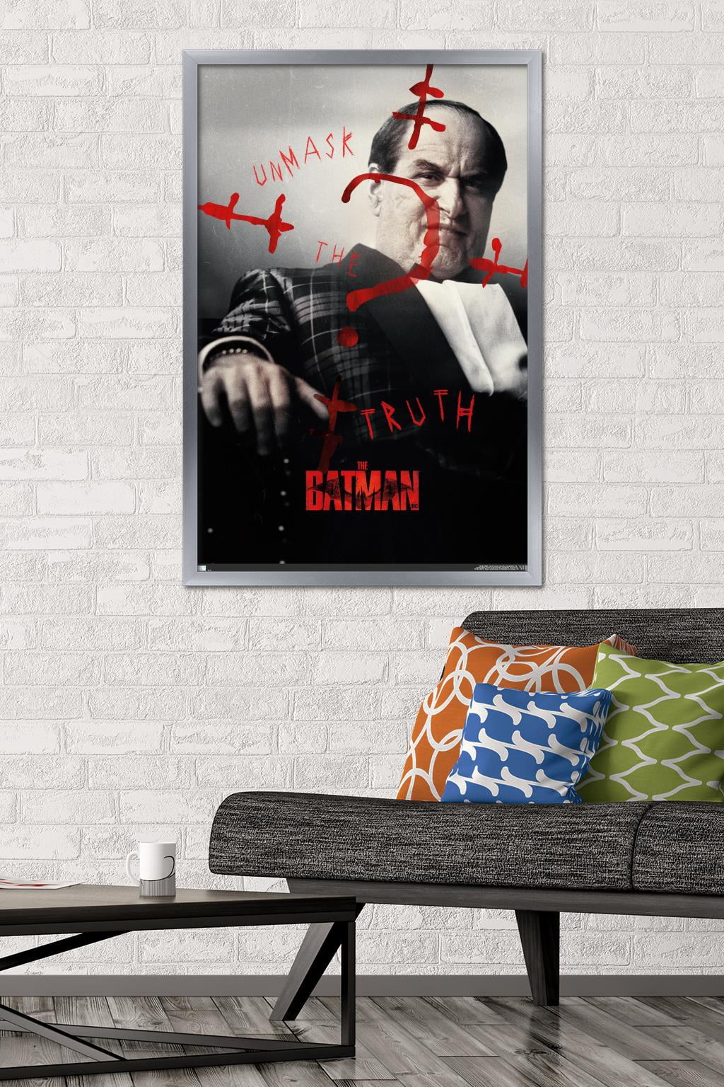 DC Comics Movie The Batman - Oswald Cobblepot A.K.A. Penguin One Sheet Wall Poster, 22.375" x 34" Framed