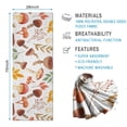thumbnail image 2 of Brown Mushroom Leaf White Pattern Hot Yoga Mat Towel Non Slip for Hot Yoga - Quick-Drying Yoga Mat Cover with 4 Corner Pockets with Travel Bag - Hot Yoga Towel Non Slip 74"x26", 2 of 6