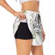 thumbnail image 1 of Balery Home Sweet Home Floral Pantalones cortos deportivos para mujer con forro y dos bolsillos, elásticos, para entrenamiento, gimnasio, yoga-Small, 1 of 7