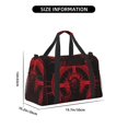 thumbnail image 4 of Hirioo Red Gothic Skeleton Throne Hand Travel Bag for Men Women,Durable and Spacious Travel Bag with Multiple Pockets for Work, Travel, Weekend Getaways, 4 of 8