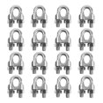 thumbnail image 1 of 16pcs Cable Clamps Wire Rope Clamp 3mm, U Bolt Cable Clip Cable Ties, Stainless Steel, Cable Clamp Saddle, Cable Clamps, 1 of 5