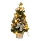 thumbnail image 2 of Mini árbol de Navidad con luces, árbol de Navidad artificial, adorno navideño, 20 luces 40cm, 2 of 9