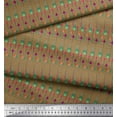 thumbnail image 3 of Soimoi Brown Velvet Fabric Arrows Arrow Printed Craft Fabric by the Yard 58 Inch Wide, 3 of 3