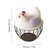 thumbnail image 3 of Uuiauoio Chicken Wire Egg Baskets, Rustic Metal Egg Baskets for Fresh Eggs, Egg Holder Countertop Basket with, 3 of 6